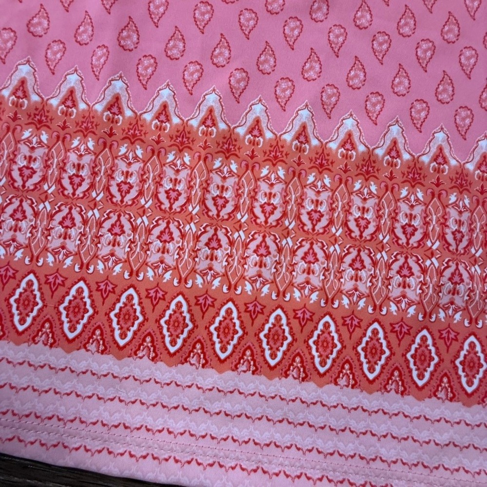 Cabana Life Coral-Pink Patterned Tunic Coverup - Picture 10 of 13
